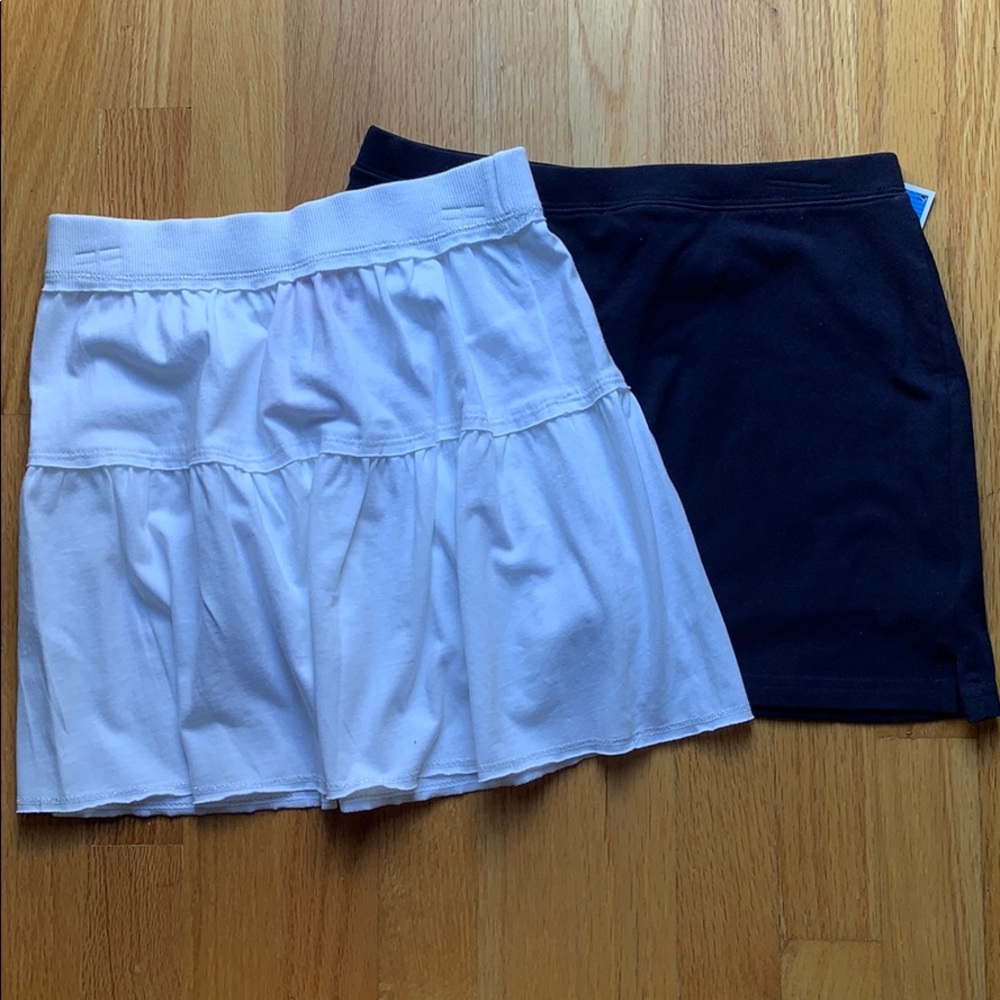 🌺 NWT White Skirt & Navy Skort Sz 10/12